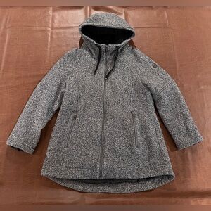1 Madison Expedition Women's Knit Full Zip Hooded Jacket Gray - Size XL